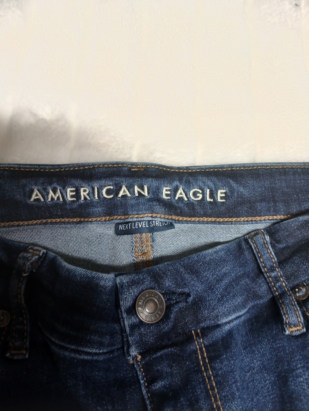 American Eagle Curvy Super High Rise Flare Jeans Size 16 - Picture 3 of 9